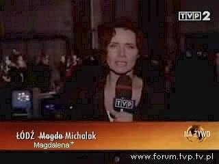 Magdal;ena Michalak, dziennikarka programu Łódzkie Wiadomości Dnia, TVP3 Łódź