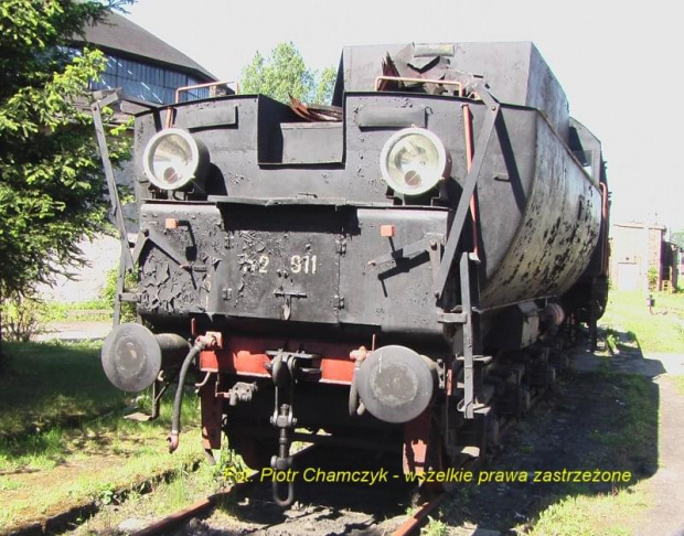 Ty2-911 w trakcie naprawy w Interlok Piła - 03.06.2006 #Ty2 #Piła #parowozy