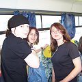 Jeszcze w autokarze. Karolina, Patrycja, Roza, Magdzia, a dalej jeszcze jedna Karolina.
