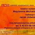 Nowe Łódzkie Wiadomości Dnia (ŁWD) - zakończenie, TVP3 Łódź. Więcej na: www.forum.tvp.tv.pl #Łódzkie #Wiadomości #Dnia #ŁWD #TVP3Łódź #TVPŁódź #Michalak #Kamińska #Madej #Lasota #Boruszczak