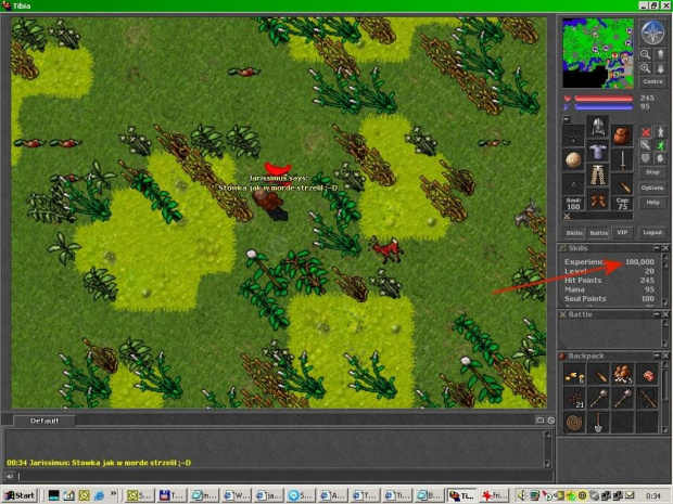 100k exp! #Tibia