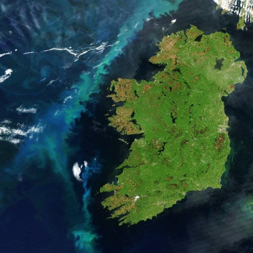 Mapa Irlandii z lotu ptaka ;-)