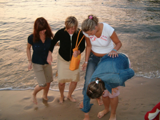 na plaży