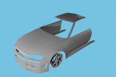 #RenderNissanSkylineBlender