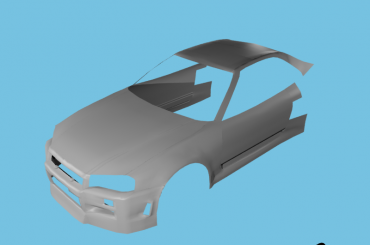 #RenderNissanSkylineBlender